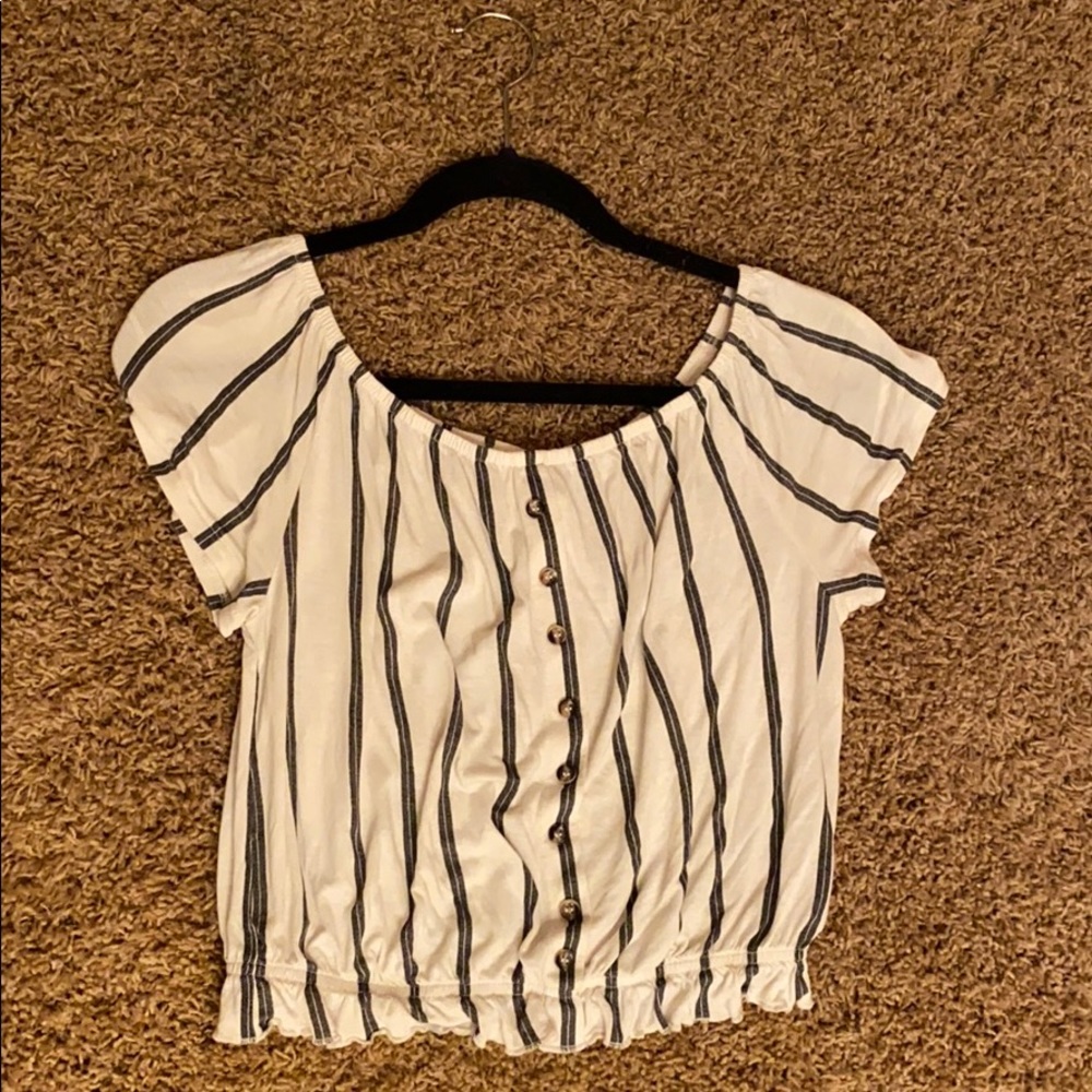 Striped short sleeve